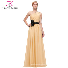 Grace Karin Fünf Farben Damen eine Schulter lange Chiffon Abendkleid Großhandel CL6016-3 #